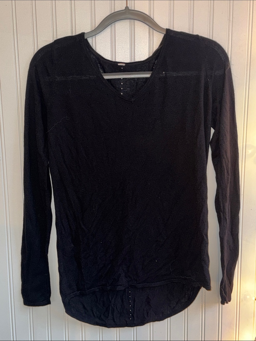 Lululemon Lightweight Women’s Black Long-Sleeve Sweater Top like new!